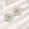 Vacuum Plating Real Gold Plated 18K Gold Flower 304 Stainless Steel Copper Cute Sweet Waterproof Non Tarnish Ear Studs