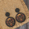 oly-c7a308d2b8a7f6e95d1803b096cf6b78 Wholesale Geometric Printed Pharaonic Image Vintage Wooden Earrings