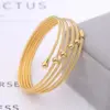 Wholesale Solid Color Twist Titanium Steel Casual Exaggerated Bangle