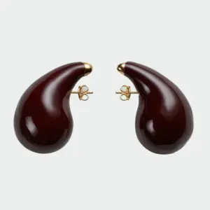 Enamel Brown Earrings