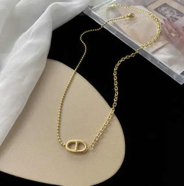 Real Gold Plated 304 Stainless Steel Ion Plating (IP) Stone-Free Starfish Heart Shape Bow Knot Waterproof Non Tarnish Sweet Simple Style Cable Chain Snake Chain Pendant Necklace For Women's