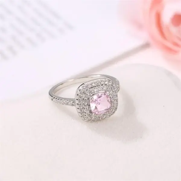 Wholesale Copper Plating Geometric Artificial Gemstones Copper Rings