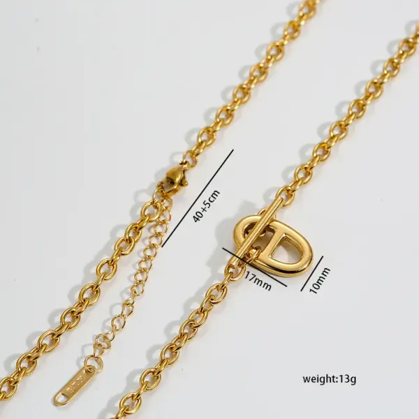 Wholesale Ion Plating (IP) Pig Nose 304 Stainless Steel Basic Waterproof Non Tarnish 304 Stainless Steel Pendant Necklace