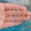 Wholesale Ethnic Style Whale Copper Earrings Ear Studs