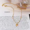 Fashion Geometric Titanium Steel Waterproof Non Tarnish No Inlaid PVD Coated Real Gold Plated Women'S Anklet