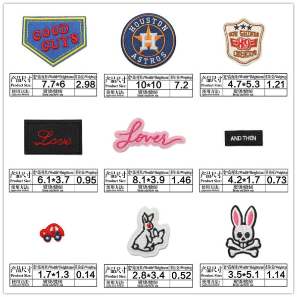 oly-c7c92cc45d977ba845f2171f45e8db43 Wholesale Computer embroidery logo embroidery cloth stickers clothes diy embroidery badge clothing accessories decorative patch stickers ironing rabbit
