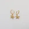 Wholesale 1 Pair Marine Style Simple Style Starfish Snails Shell Plating 304 Stainless Steel 18K Gold Plated Drop Earrings