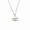 Wholesale PVD Coated Skull Stainless Steel Fashion Waterproof Non Tarnish 302 Stainless Steel Necklace