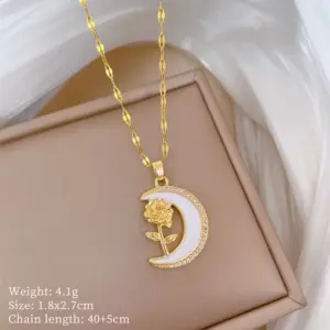 A422 Titanium Steel Chain Copper Pendant