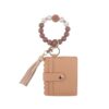 Wholesale Cross-border Amazon Daisy Beads Bracelet Multi-layer Card Bag Zipper Coin Purse Silicone Beads Bracelet Keychain