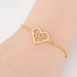 Peach Heart ECG (Golden)