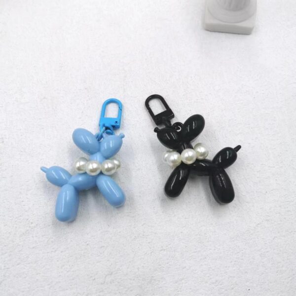 Wholesale Acrylic Keychain Poodle Key Ring Pendant Bag Balloon Dog Jewelry Pendant Mobile Phone Shell Jewelry Pendant
