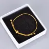 PVD Coated 18K Real Gold Plated Printing 304 Stainless Steel Waterproof Non Tarnish Inlaid Bracelets
