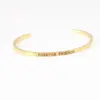 Wholesale Letter Stainless Steel Titanium Steel Retro Wristband Bracelets Bangle