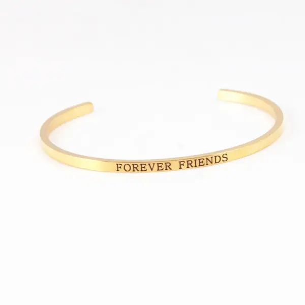 Wholesale Letter Stainless Steel Titanium Steel Retro Wristband Bracelets Bangle