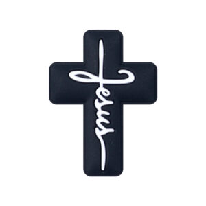 Black background with white characters-Cross