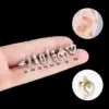 Wholesale 316 Stainless Steel Copper Geometric Ear Studs For Women'S