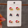 oly-c80ac39dba6d2969ae74b32d7fe961da Wholesale Christmas Tree, Gingerbread Man, Snowman, and Dog Earring Set