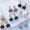 Wholesale 1 Pair Casual Sweet Korean Style Geometric Inlay Copper Zircon Gold Plated Drop Earrings