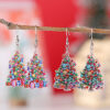 oly-c8172e00f45fb7c0a4b53ceb01695344 Wholesale Christmas gift box, candy lights, Christmas tree pendant earrings, acrylic earrings, gifts