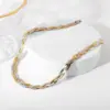 Wholesale Jewelry Fashion Twist 304 Stainless Steel 18K Gold Plated Rose Gold Plated Plating Stainless Steel Jewelry Sets