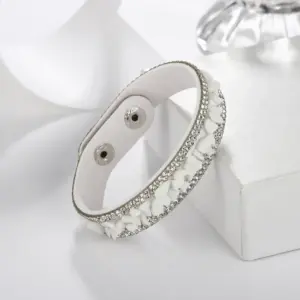 White Stone Double Row Diamond