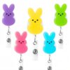 oly-c8367efa8896196bdfe95fca6a986c31 Wholesale Easter Bunny Acrylic Easy Pull Buckle ID Buckle Telescopic Buckle Cartoon Medical Sta ID badge Buckle