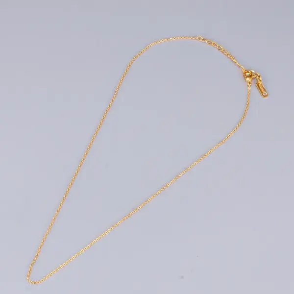 Wholesale PVD Coated Real Gold Plated 18K Gold Heart 304 Stainless Steel Titanium Steel Fashion Waterproof Non Tarnish 304 Stainless Steel Titanium Steel Necklace