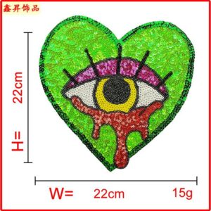 Hot Melt Adhesive * 3# Green * heart-shaped eyes
