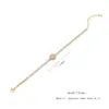 Copper 18K Gold Plated Simple Style Plating Inlay Water oplets Heart Shape Zircon Bracelets