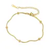 Wholesale Gold Stainless Steel Cuban Chain Bracelet For Women Fashion Simple Jewelry Gift Twisted Slim Geometric Pattern Unisex Style