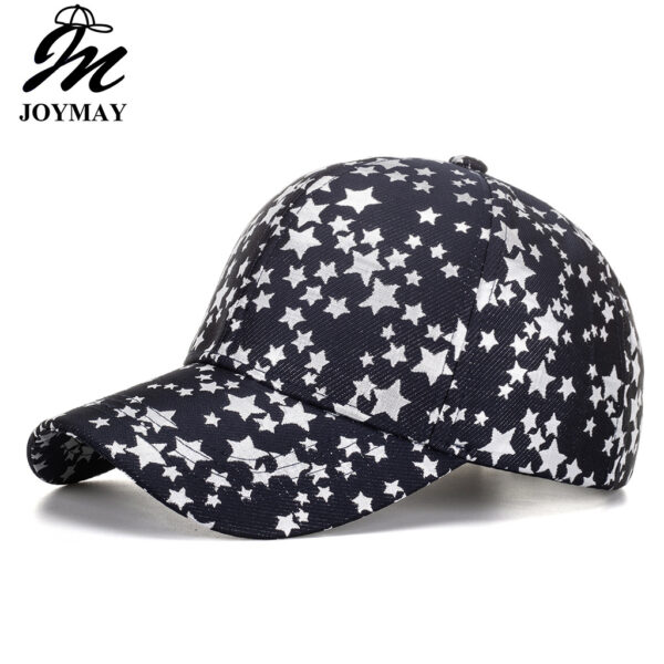 Wholesale Cross-border source outdoor neutral five-pointed star printed baseball cap sun hat B1012