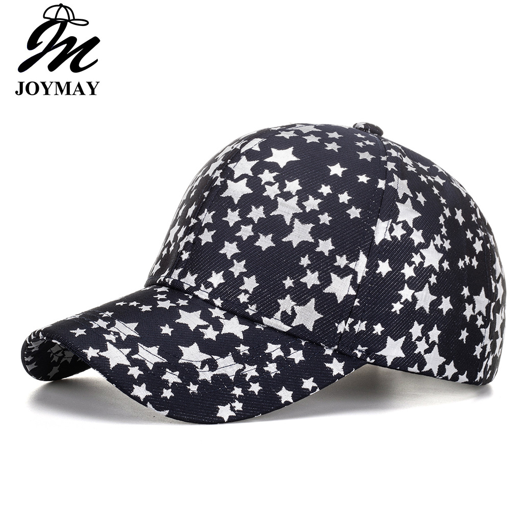 Wholesale Cross-border source outdoor neutral five-inted star printed baseball cap sun hat B1012