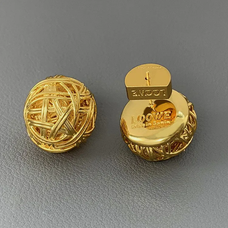 Wholesale Fashion Solid Color Copper Ear Studs Copper Earrings