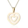 PVD Coated 18K Gold Real Gold Plated nut Tree Heart Shape 201 Stainless Steel Fashion Waterproof Non Tarnish Jewelry Set