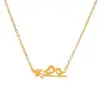 Wholesale PVD Coated Gold Plated Stainless Steel Fashion Waterproof Non Tarnish 304 Stainless Steel Necklace