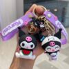 Wholesale Sanrio Kurome Doll Car Keychain Cute Ornament Couple Bag Pendant Soft Plastic Keychain