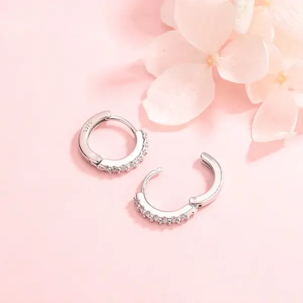 Fashion Geometric Copper Plating Zircon Earrings 1 Pair