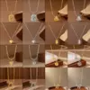 Wholesale Heart-shaped Stainless Steel Necklace For Women, Versatile And High-end Shell Pendant Jewelry Accessory, Geometric Pattern Simple Style Pendant Necklace