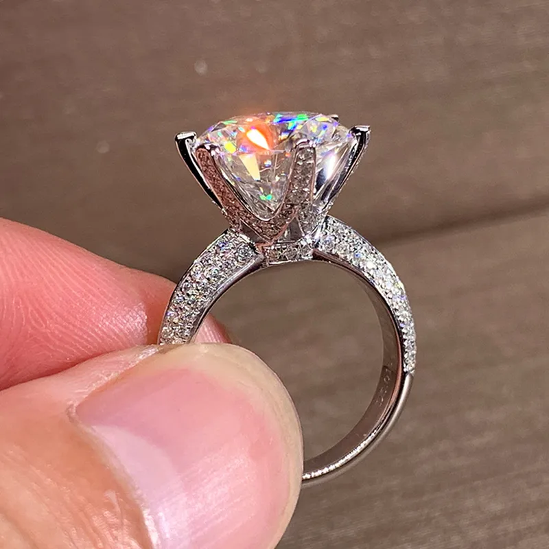 Wholesale Fashion Geometric Copper Inlay Zircon Rings 1 Piece