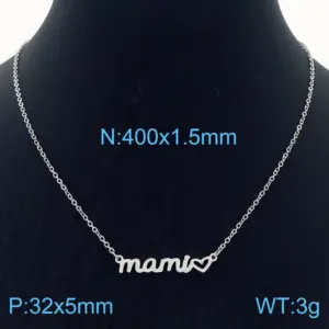 Steel Necklace Kn282725-KLX