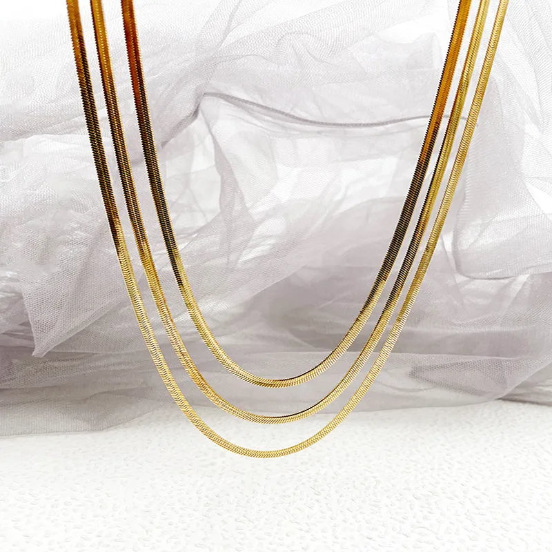 Wholesale PVD Coated Real Gold Plated 14K Gold Rose Gold Plated Solid Color 304 Stainless Steel Casual Vacation Classic Style Waterproof Non Tarnish 3