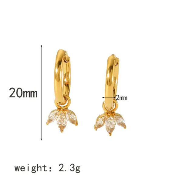 PVD Coated Real Gold Plated Starfish Heart Shape 304 Stainless Steel Luxurious Simple Style Waterproof Non Tarnish Drop Earrings