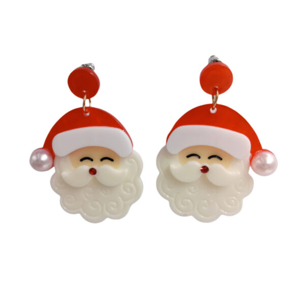 Wholesale Three-Dimensional Acrylic Sheet Christmas Earrings Holiday Ornaments