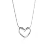Wholesale PVD Coated Heart Shape 304 Stainless Steel Simple Style Shiny Waterproof Non Tarnish 304 Stainless Steel Pendant Necklace