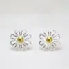 Wholesale 1 Pair Simple Style Chrysanthemum Plating Copper Ear Studs