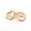 Wholesale Fashion Round Plating 201 Stainless Steel No Inlaid Earrings