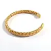 Fashion Waves 304 Stainless Steel 18K Gold Plated Stainless Steel Bracelets In Bulk