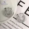 Wholesale 1 Pair Retro XUPING Simple Style Geometric Knot 304 Stainless Steel Earrings