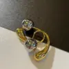 1 Pair Lady Water oplets Plating Copper Ear Studs
